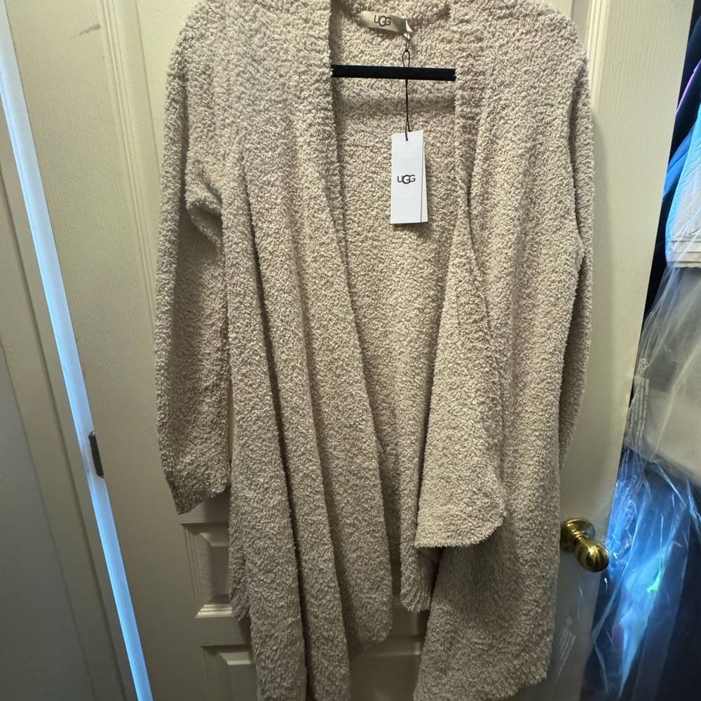 UGG Women's Textured Cream Cardigan